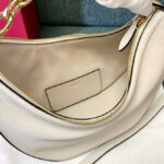 Valentino Small Vlogo Moon Hobo Bag In Grainy Calfskin With Chain